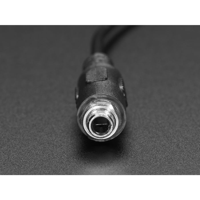 Panel Mount Stereo Audio Extension Cable - 1/8 / 3.5mm