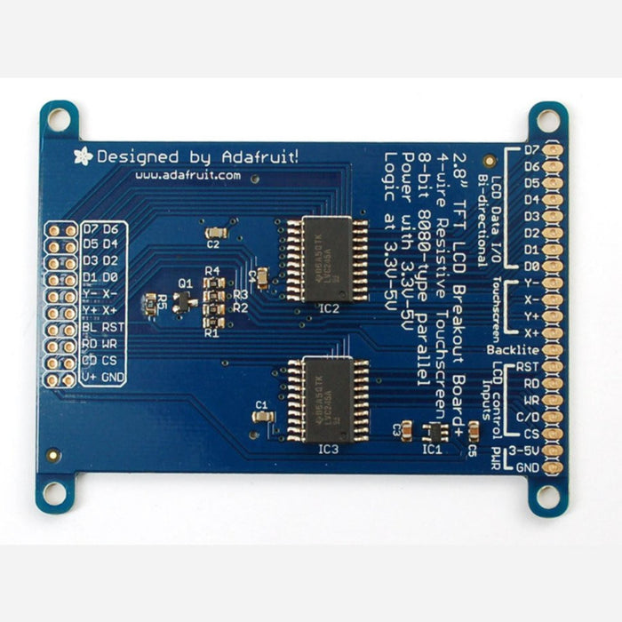 2.8 18-bit color TFT LCD with touchscreen breakout board [ILI9325]