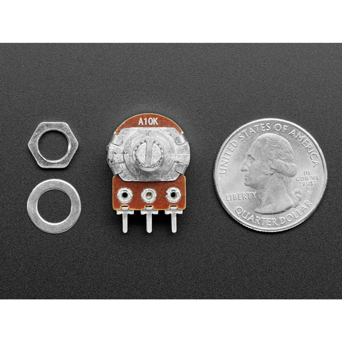 Panel Mount 10K Dual Log Potentiometer [10K Dual Log]