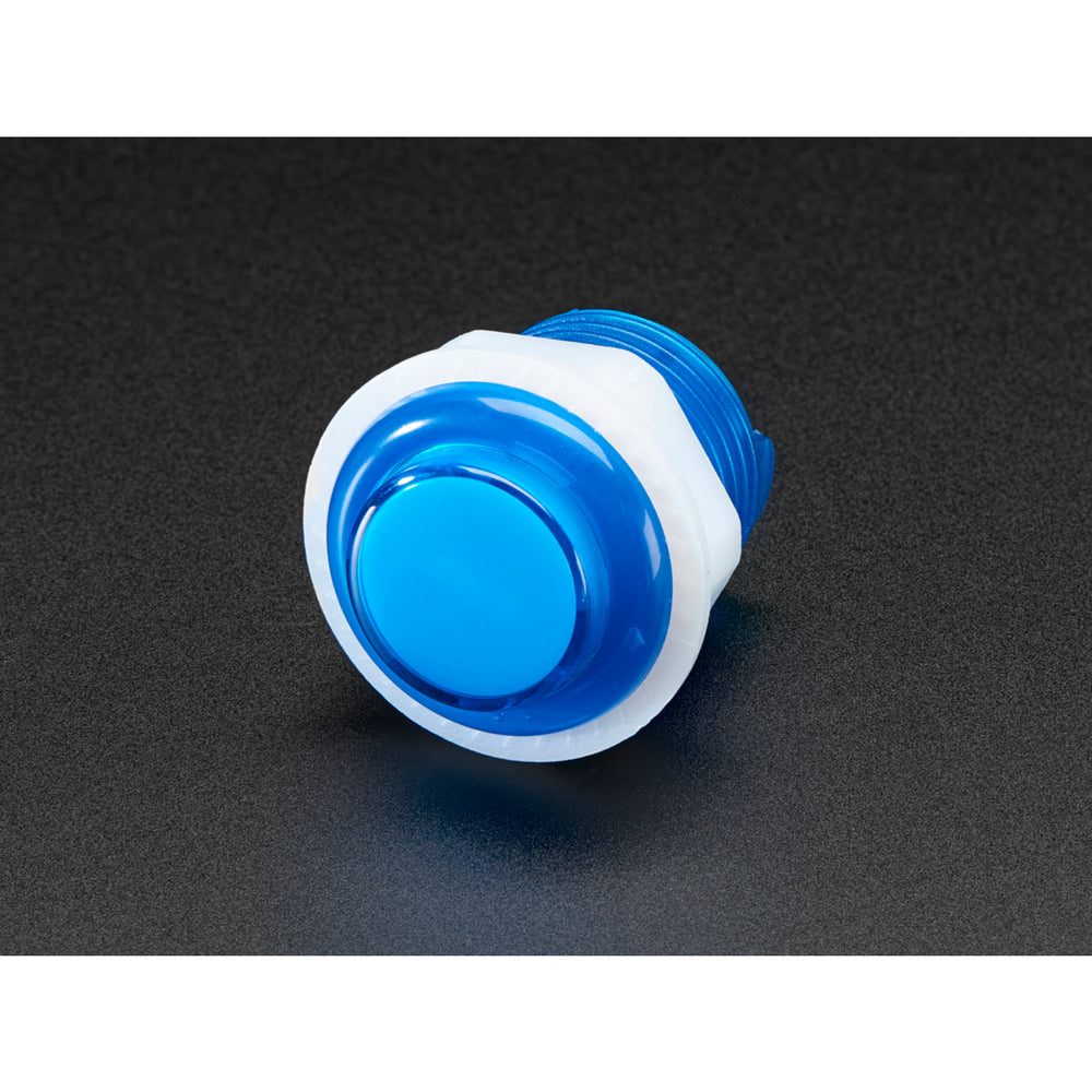 Mini LED Arcade Button - 24mm Translucent Blue