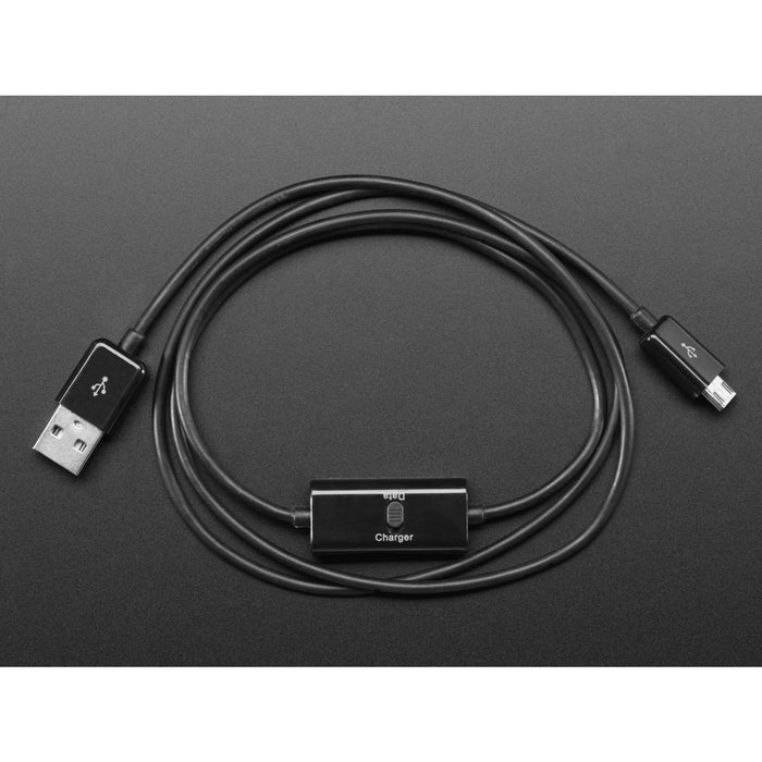 USB Micro B Cable with Data/Charge Sync Switch