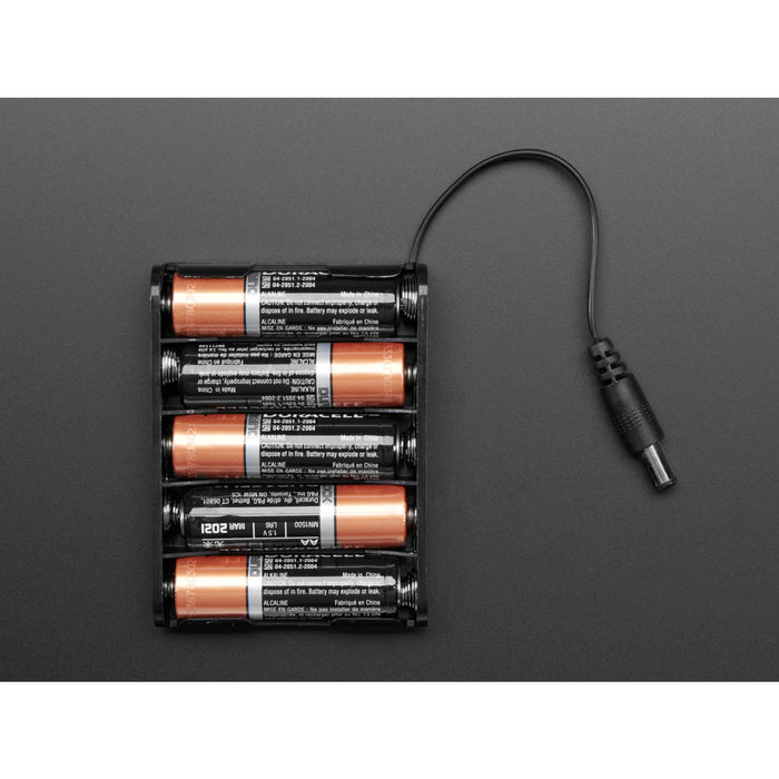 5 x AA Battery Holder with 2.1mm DC Jack