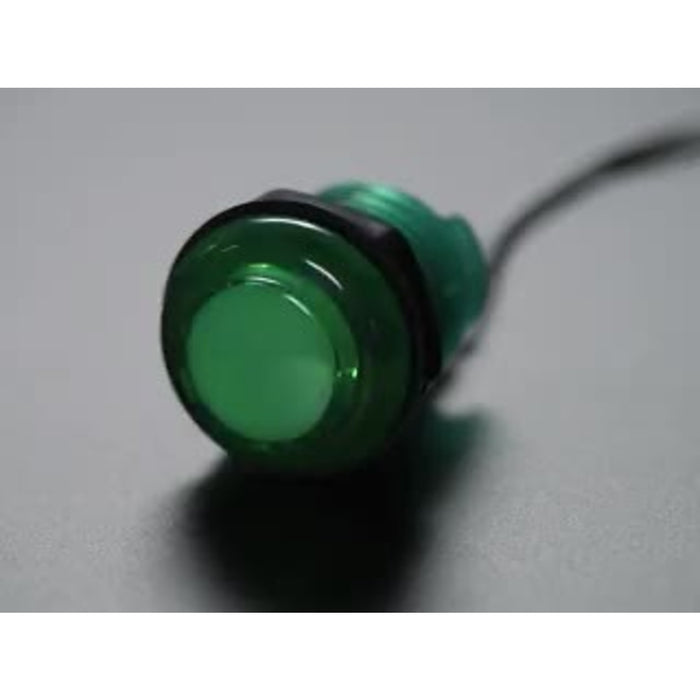 Arcade Button with LED - 30mm Translucent Green