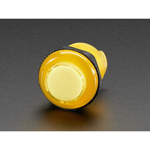 Arcade Button with LED - 30mm Translucent Yellow