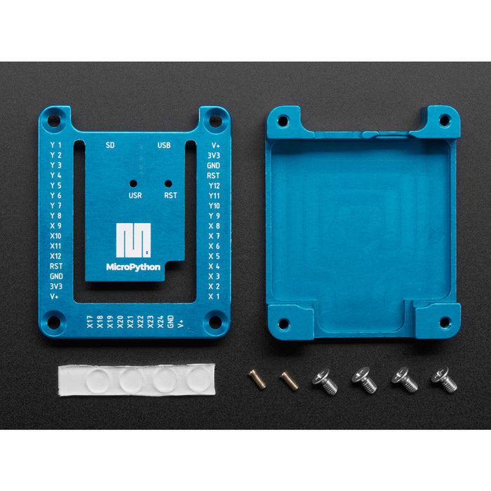 MicroPython pyboard Anodized Housing with Open Lid