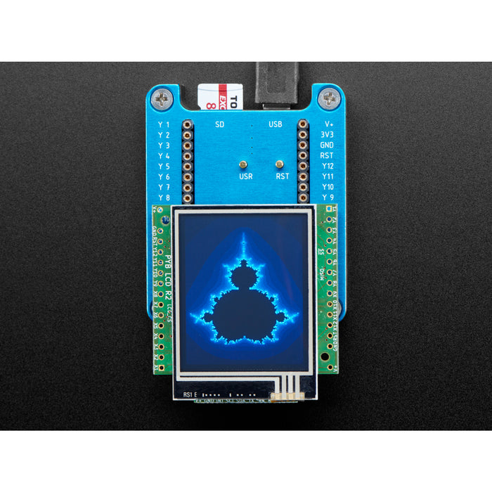 pyboard Color LCD Skin with Resistive Touch