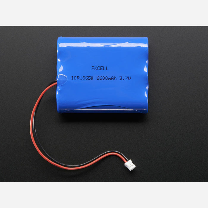 Lithium Ion Battery Pack - 3.7V 6600mAh