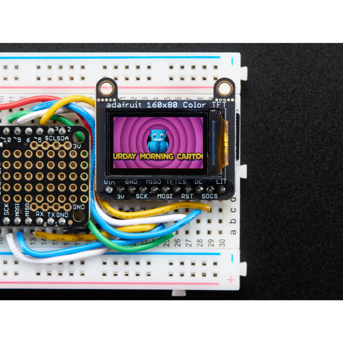 Adafruit 0.96 160x80 Color TFT Display w/ MicroSD Card Breakout [ST7735]