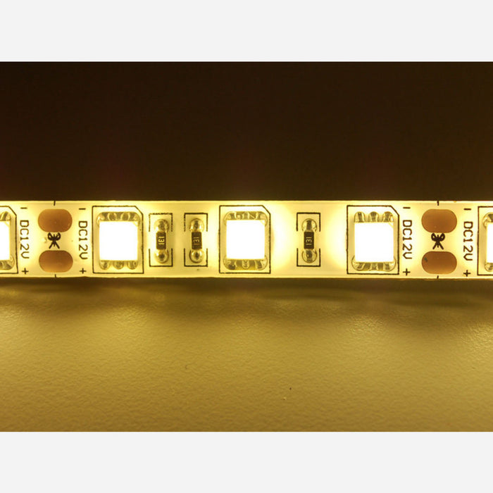 Warm white LED weatherproof flexi-strip 60 LED