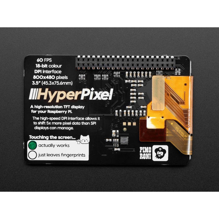 Pimoroni HyperPixel - 3.5" Hi-Res Display for Raspberry Pi