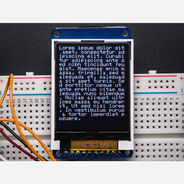 1.8 Color TFT LCD display with MicroSD Card Breakout [ST7735R]