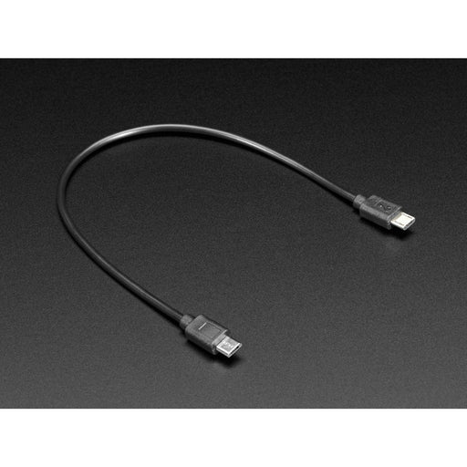 Micro USB to Micro USB OTG Cable - 10" / 25mm