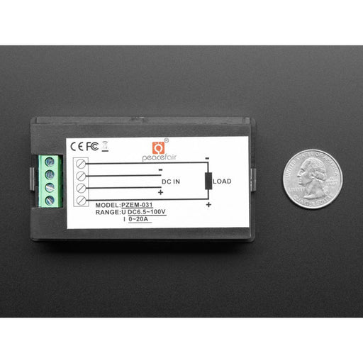 Large Panel-Mount Digital Power Meter - 6.5V to 100VDC up to 20A