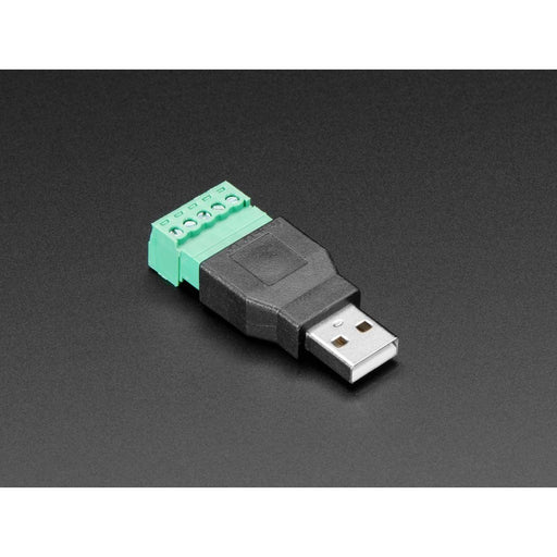 USB-A Male Plug to 5-pin Terminal Block