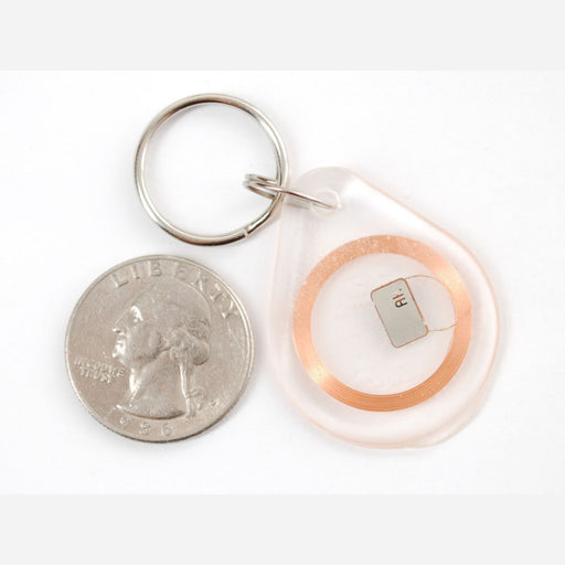 13.56MHz RFID/NFC Clear Keychain Fob [1KB]