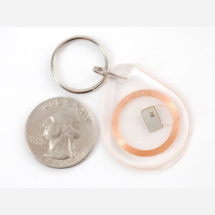 13.56MHz RFID/NFC Clear Keychain Fob [1KB]