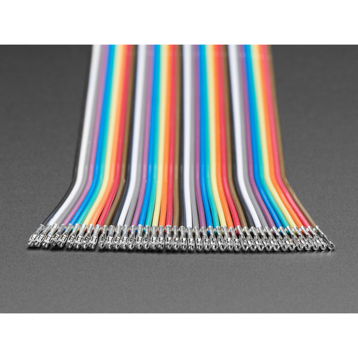 Premium Male/Female Raw Jumper Wires - 40 x 6"