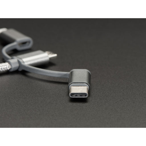 USB 3-in-1 Sync and Charge Cable - Micro B / Type-C / Lightning