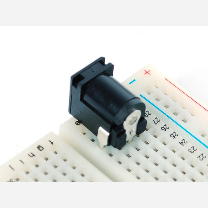 Breadboard-friendly 2.1mm DC barrel jack