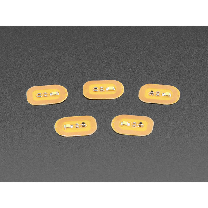 RFID/NFC Nail Stickers - 5 Pack with White LEDs