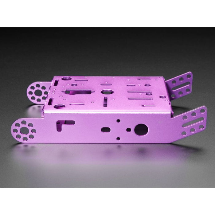 Purple Aluminum Chassis for TT Motors - 2WD