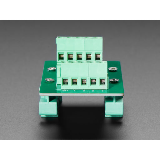 DIN Rail RJ-45 To Terminal Block Adapter - Vertical Jack