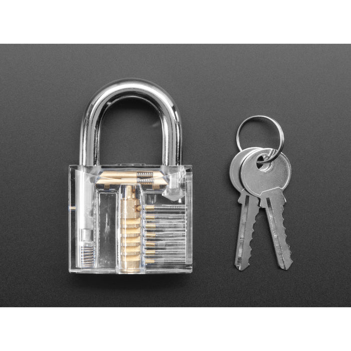 Large Clear Practice Padlock