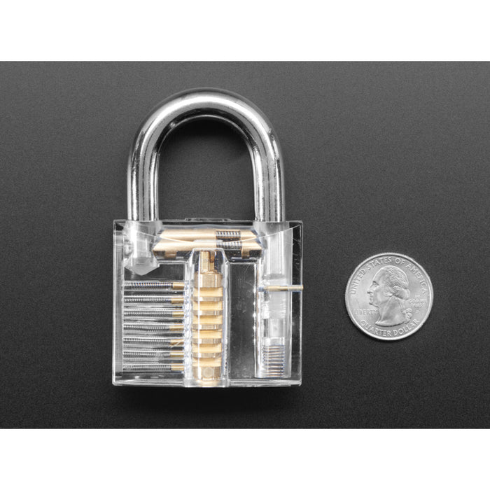 Large Clear Practice Padlock