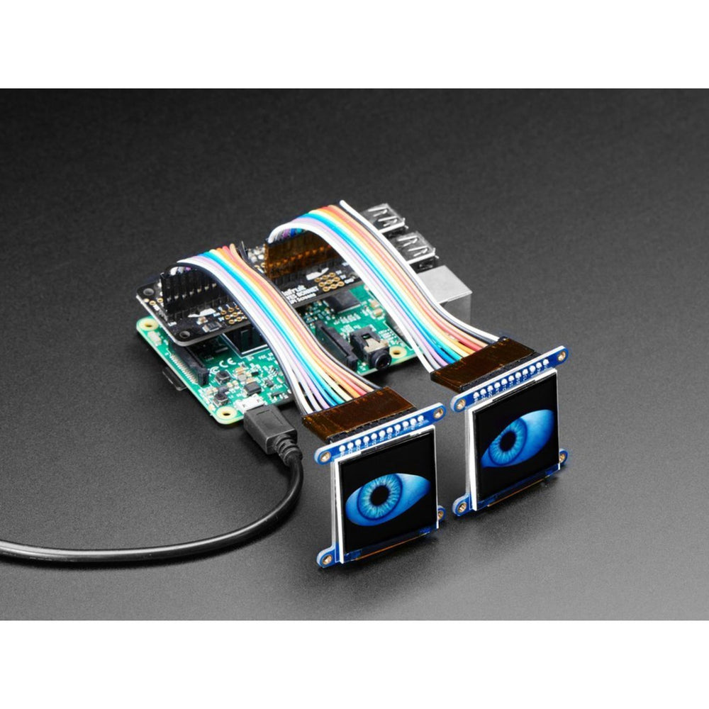 Adafruit Animated Eyes Bonnet for Raspberry Pi Pack - Pi not included