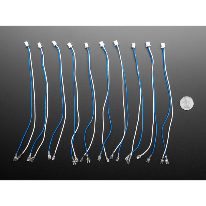 Arcade Button and Switch Quick-Connect Wires - 0.187" (10-pack)