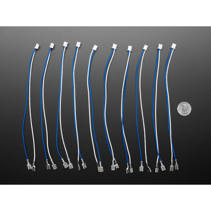 Arcade Button and Switch Quick-Connect Wires - 0.25" (10-pack)