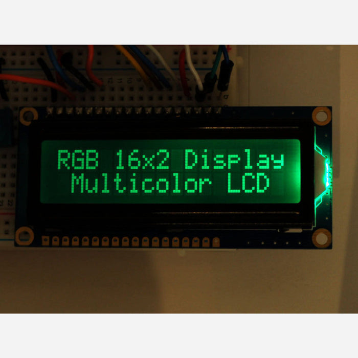 RGB backlight negative LCD 16x2 + extras [RGB on black]