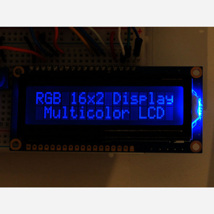 RGB backlight negative LCD 16x2 + extras [RGB on black]