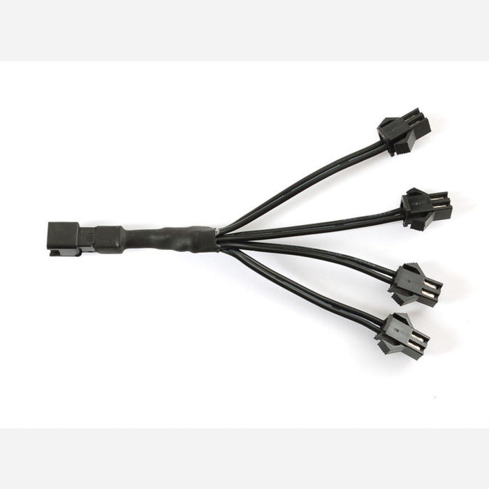 In-line wire 1-to-4 splitter