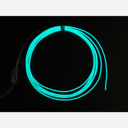 High Brightness Aqua Electroluminescent (EL) Wire - 2.5 meters [High brightness, long life]