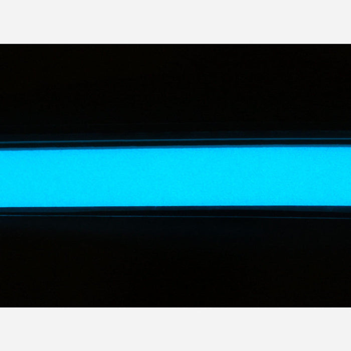 Aqua Electroluminescent (EL) Tape Strip - 100cm w/two connectors