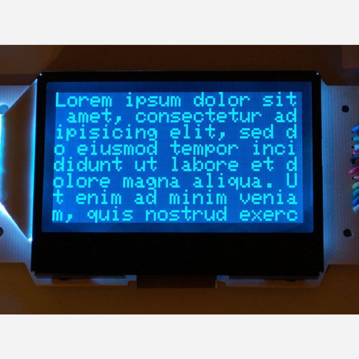 Graphic ST7565 Negative LCD (128x64) with RGB backlight + extras [ST7565]