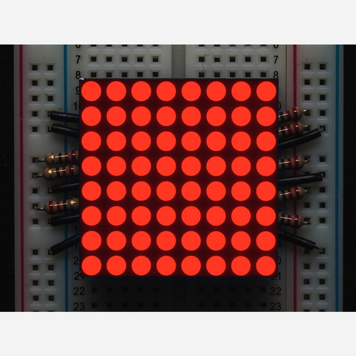 Small 1.2 8x8 Ultra Bright Red LED Matrix [KWM-30881CVB]