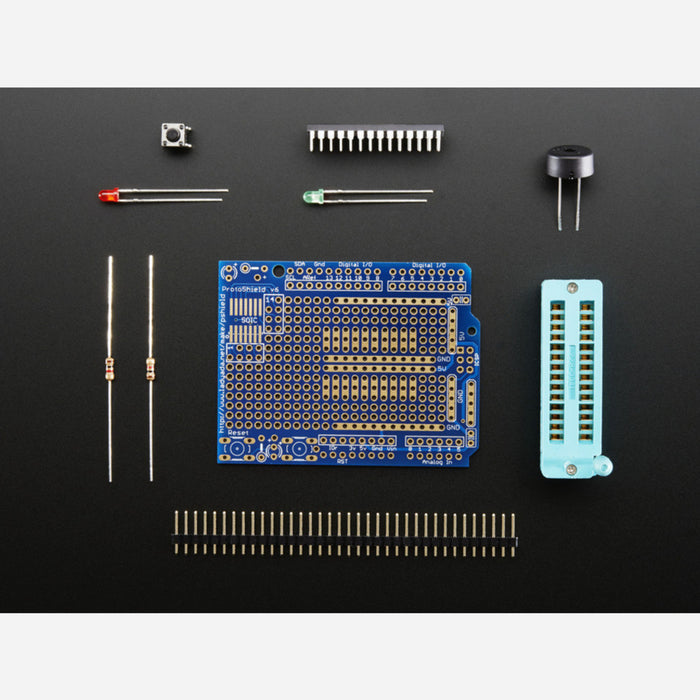 Standalone AVR ISP Programmer Shield Kit - includes blank chip!