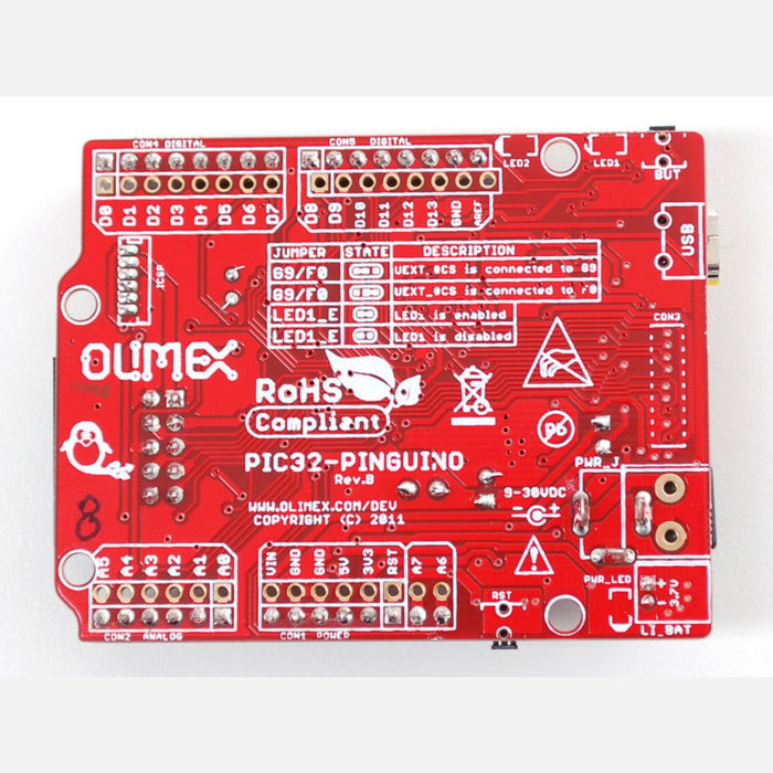 PIC32 Pinguino - PIC32MX440F256H dev board