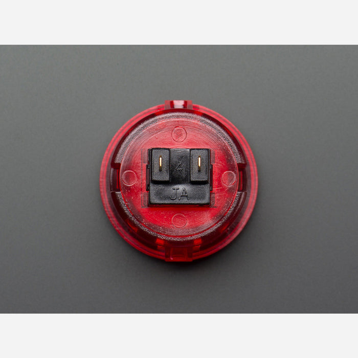 Arcade Button - 30mm Translucent Red