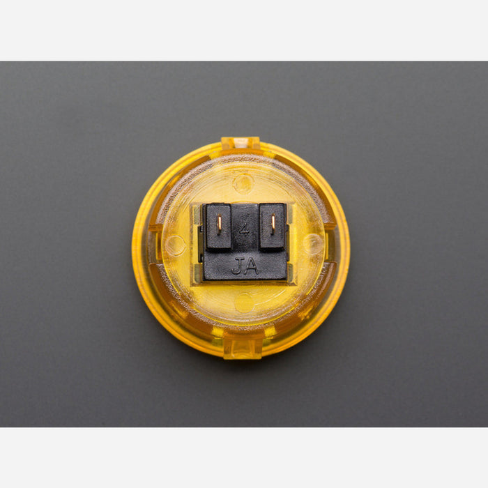 Arcade Button - 30mm Translucent Yellow