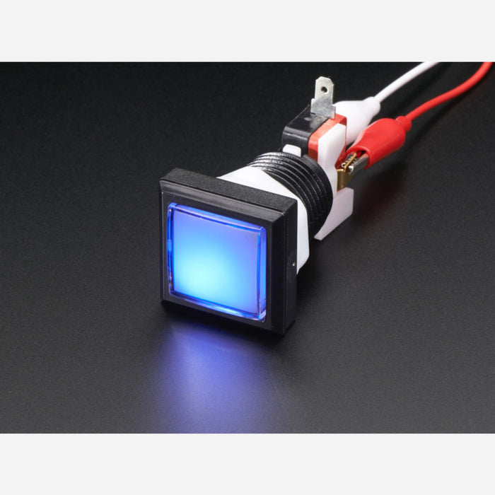 LED Illuminated Pushbutton - 30mm Square