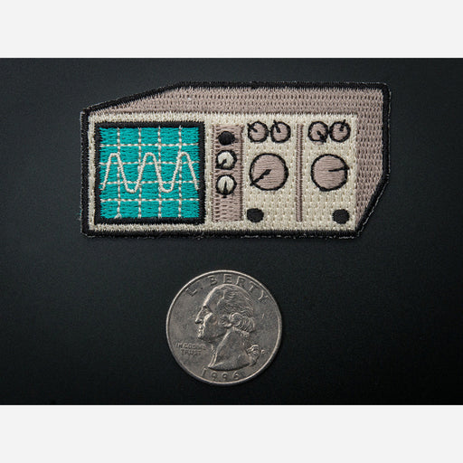 Oscilloscope - Skill badge, iron-on patch