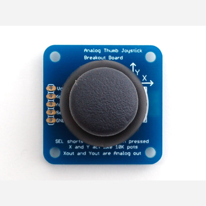 Analog 2-axis Thumb Joystick with Select Button + Breakout Board