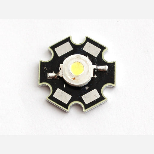 1 Watt Cool White LED - Heatsink Mounted