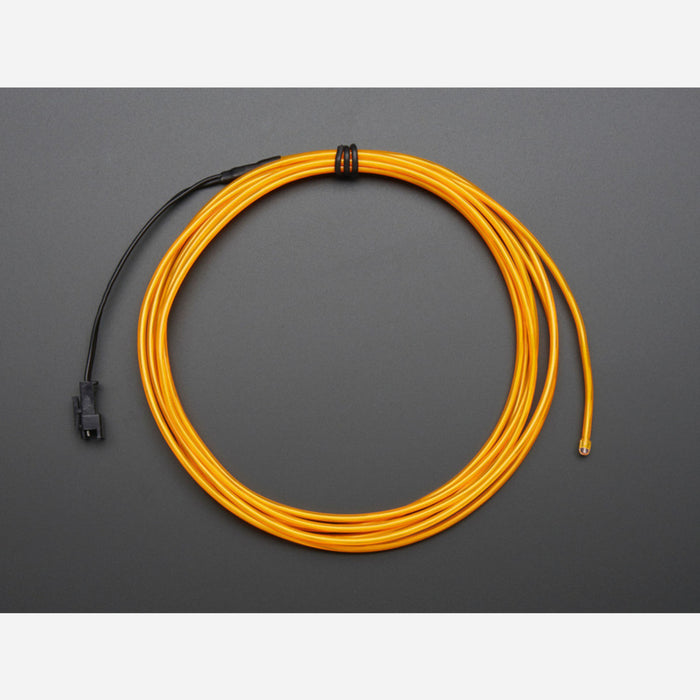 EL wire starter pack - Yellow 2.5 meter (8.2 ft)