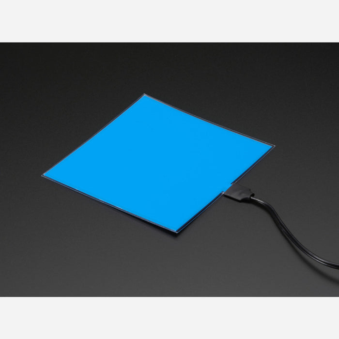 Electroluminescent (EL) Panel Starter Pack - 10cm x 10cm Blue