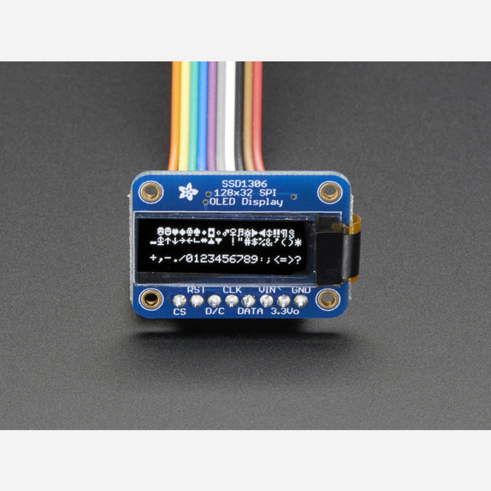 Monochrome 128x32 SPI OLED graphic display