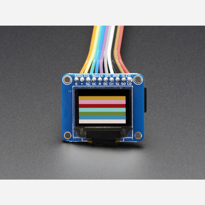 OLED Breakout Board - 16-bit Color 0.96 w/microSD holder